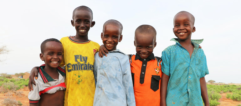 Somalia kids smiling